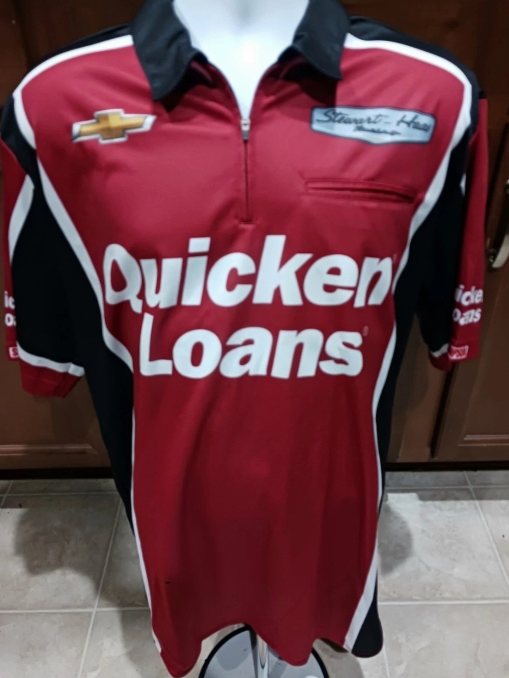 Stewart Haas Racing Team Quicken Chevy Pit Crew Shirt NASCAR Ryan Newman XL NEW